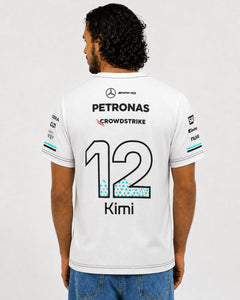 Camiseta Dryfit Mercedes Kimi Antonelli Branco 2025