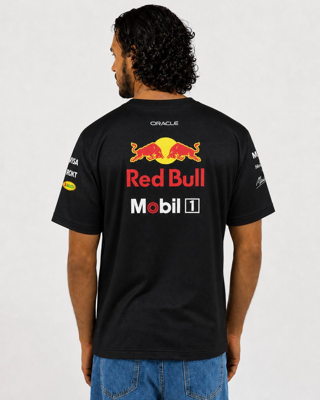 Camiseta Dryfit Red Bull Equipe Preto 2025