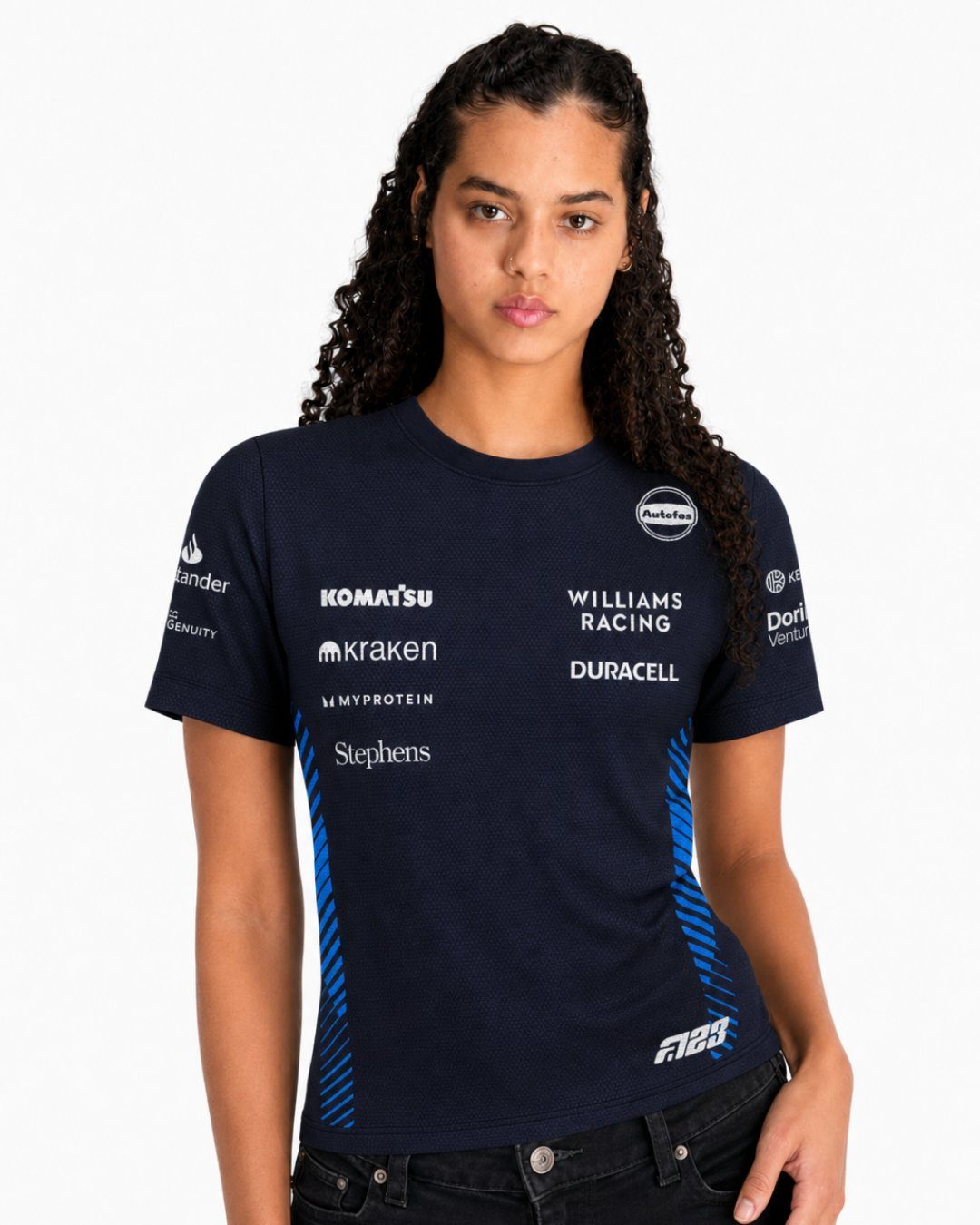 Camiseta Dryfit Williams Alex Albon Azul Marinho 2025