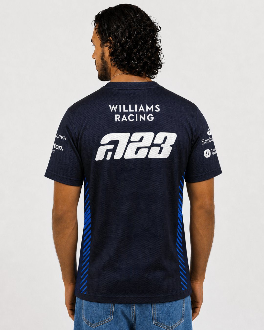Camiseta Dryfit Williams Alex Albon Azul Marinho 2025