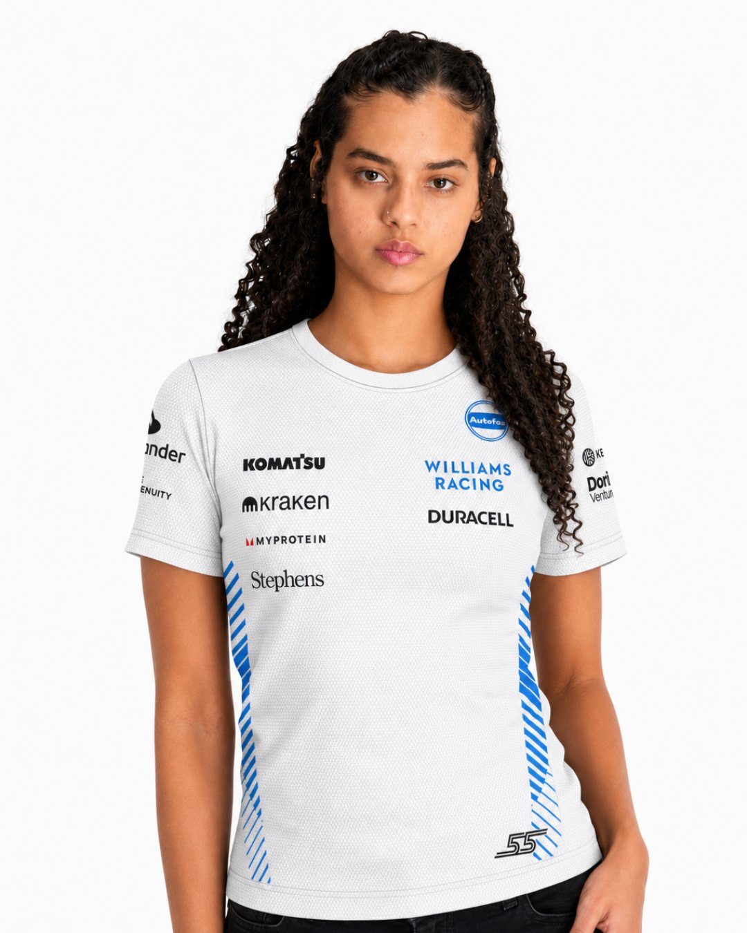 Camiseta Dryfit Williams Alex Albon Branco 2025