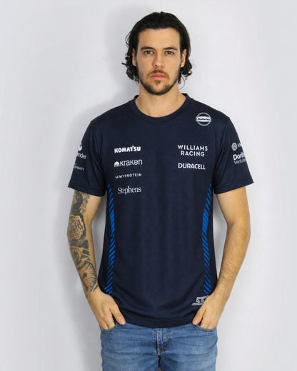 Camiseta Dryfit Williams Carlos Sainz Azul Marinho 2025