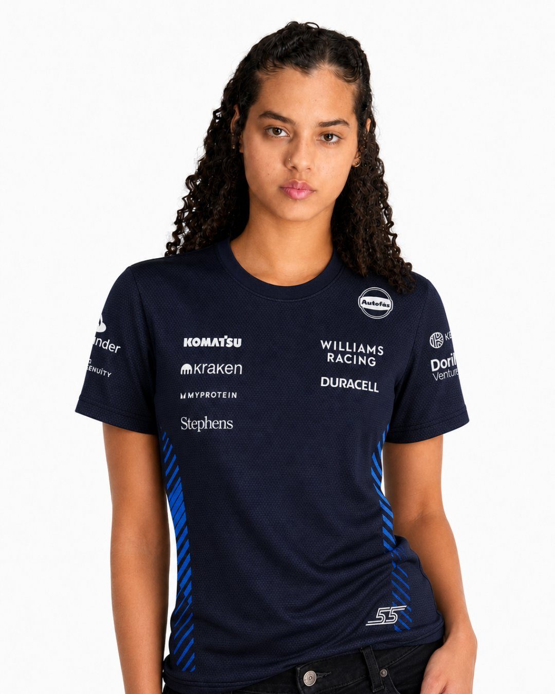 Camiseta Dryfit Williams Carlos Sainz Azul Marinho 2025