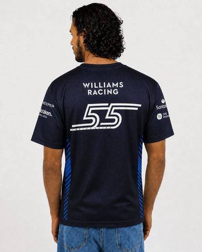 Camiseta Dryfit Williams Carlos Sainz Azul Marinho 2025