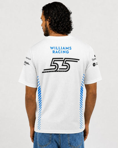 Camiseta Dryfit Williams Carlos Sainz Branco 2025