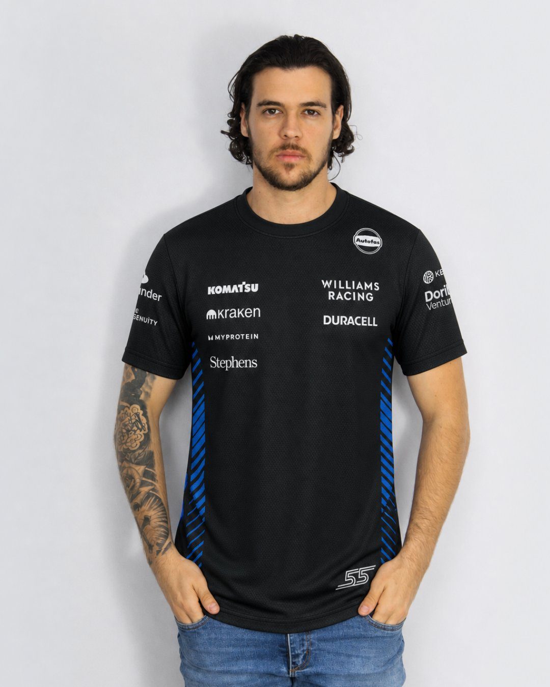 Camiseta Dryfit Williams Carlos Sainz Preto 2025