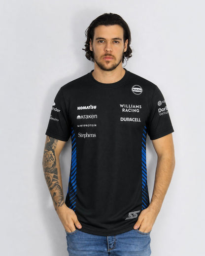 Camiseta Dryfit Williams Carlos Sainz Preto 2025