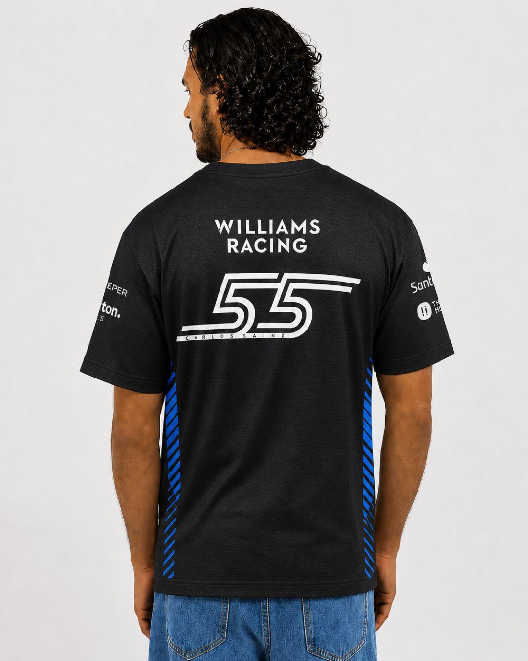 Camiseta Dryfit Williams Carlos Sainz Preto 2025