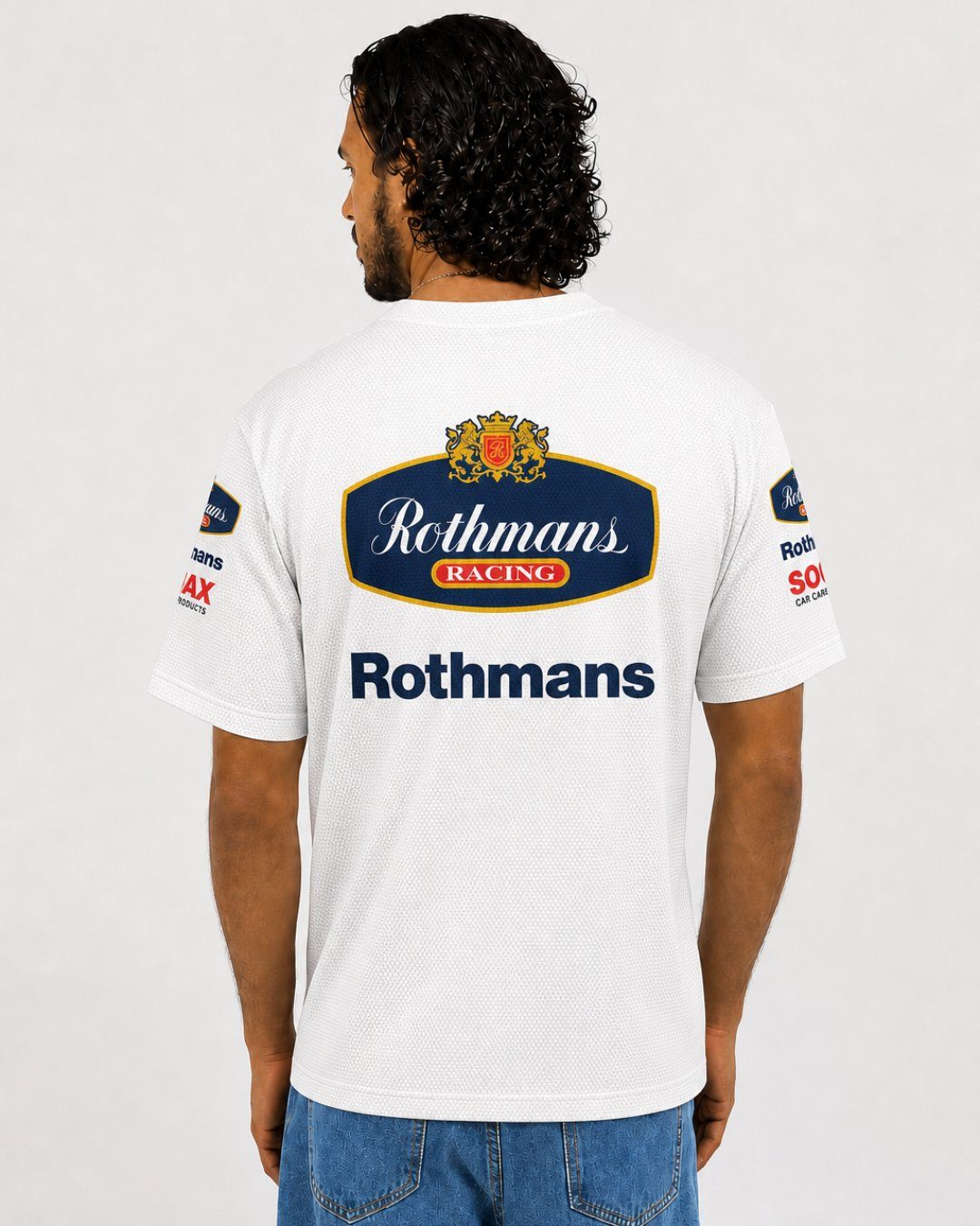 Camiseta DryFit Williams Retrô Rothmans Racing Branco