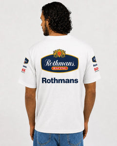 Camiseta DryFit Williams Retrô Rothmans Racing Branco