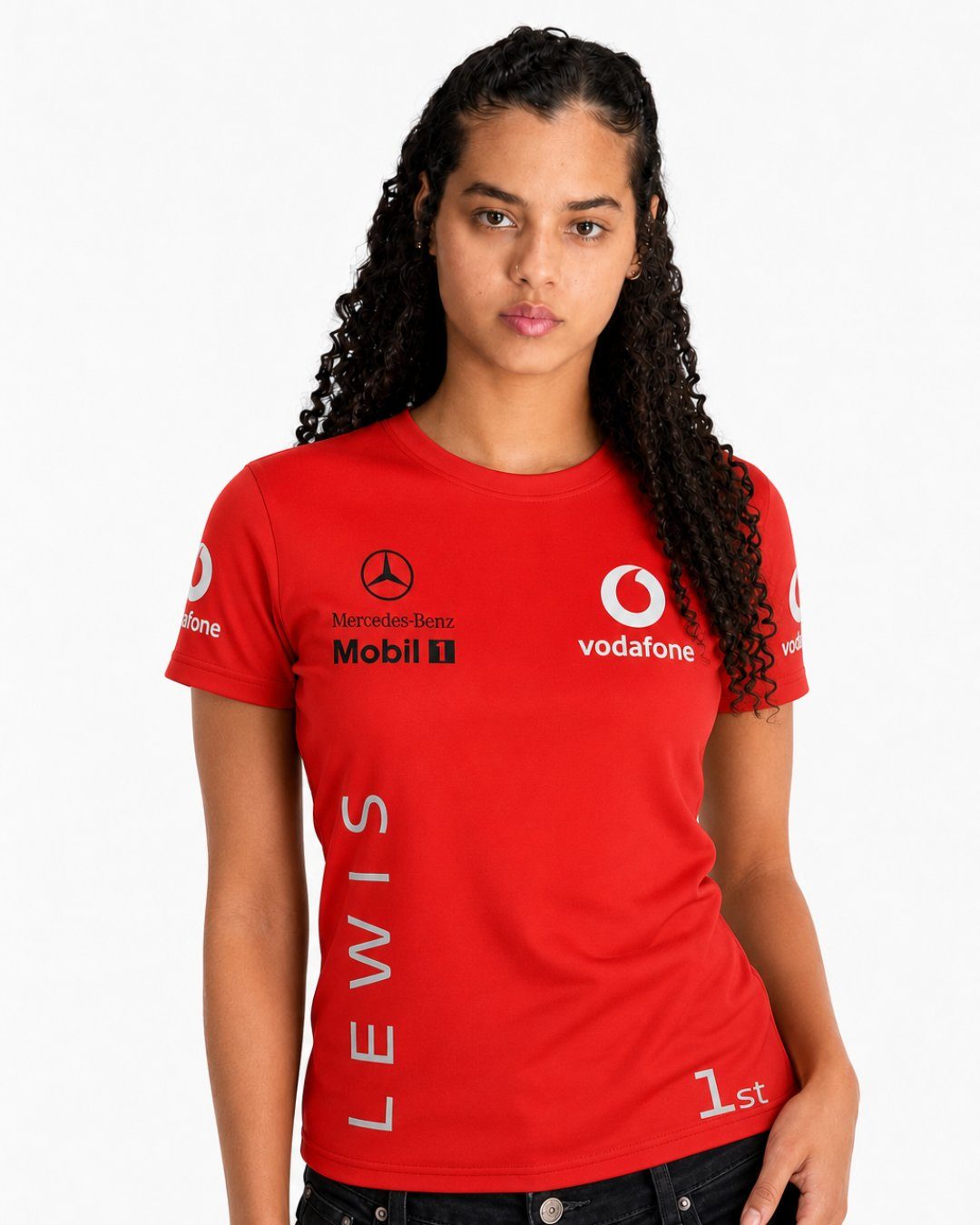 Camiseta Lewis Hamilton Mclaren Vodafone 2008 WDC Algodão