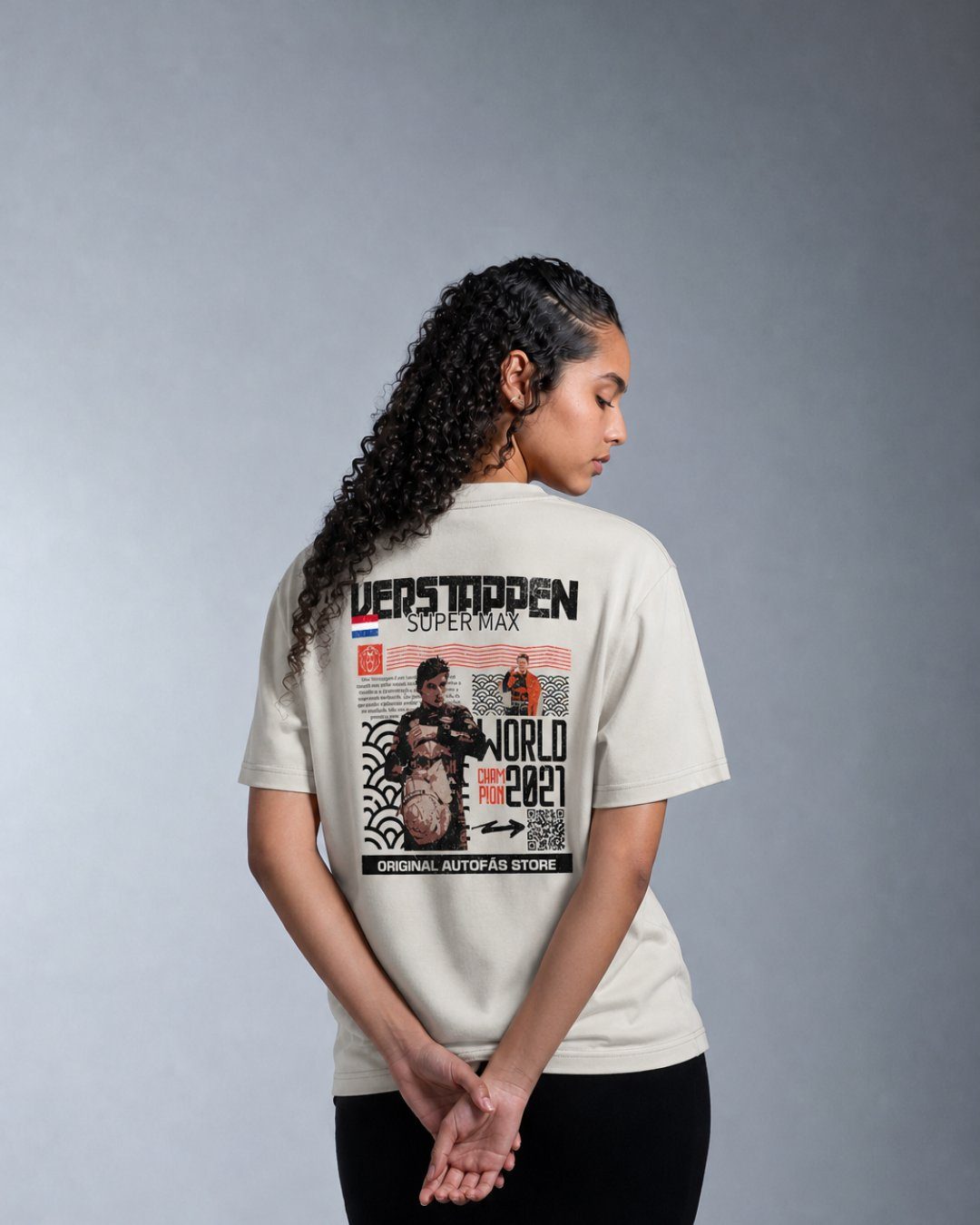 Camiseta Max Verstappen Edição Especial QR Code