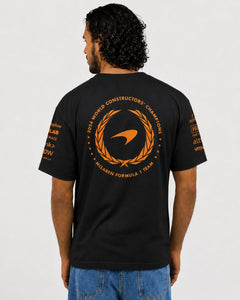 Camiseta Mclaren Edição Campeão Mundial 2024 100% Algodão