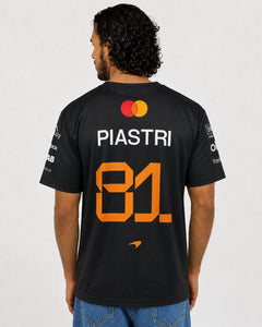 Camiseta Oscar Piastri Mclaren F1 2026 Algodão