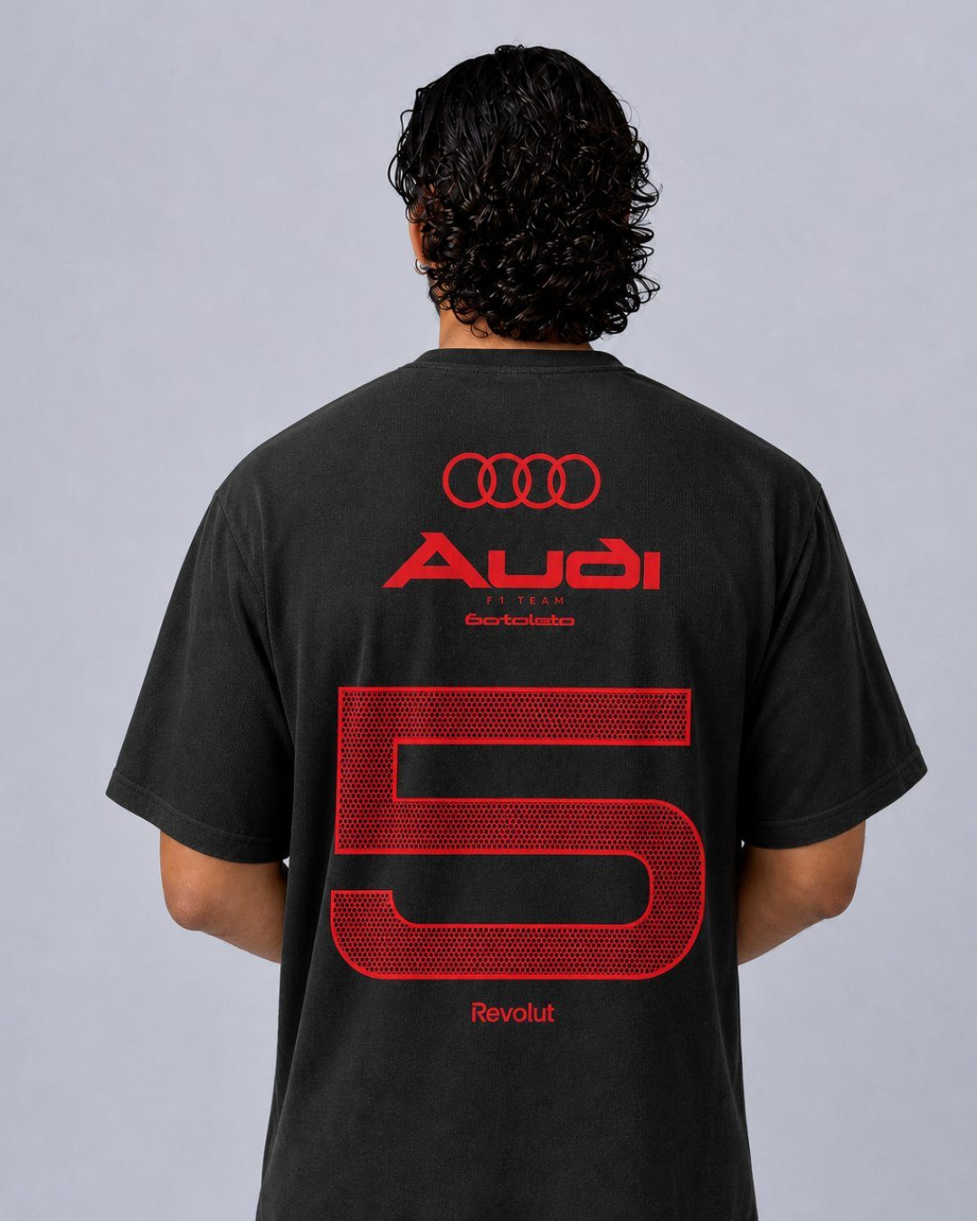 Camiseta Oversized Bortoleto Audi Edição Red & Black