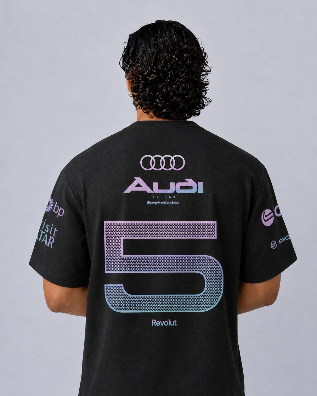 Camiseta Oversized Gabriel Bortoleto Audi Edição Miami 2026