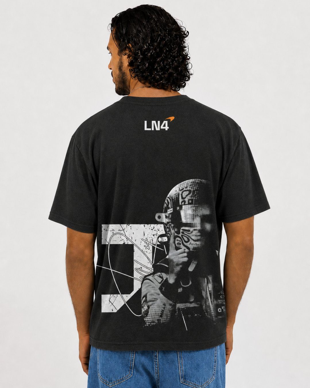 Camiseta Oversized Lando Norris Coleção Faces