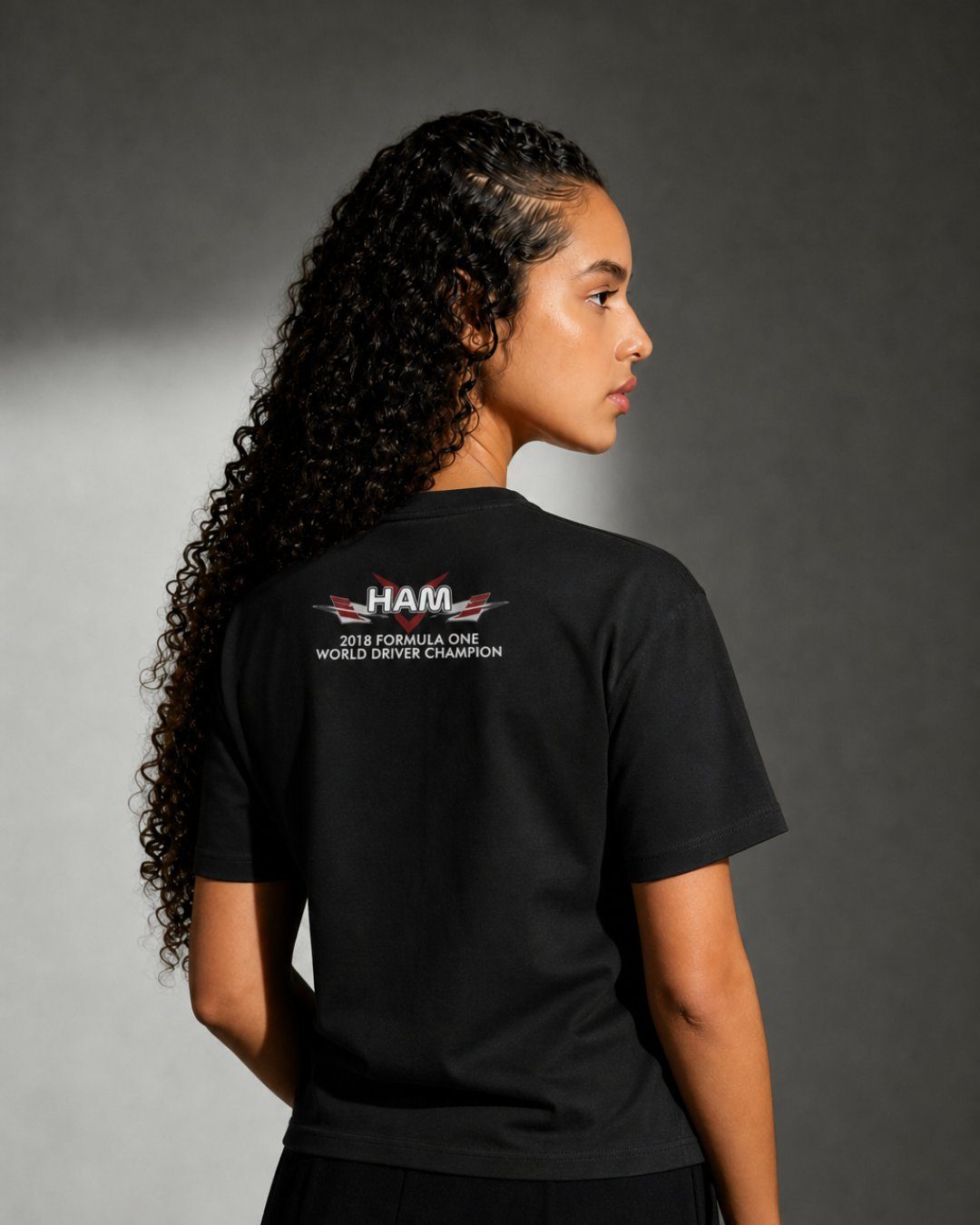 Camiseta Oversized Lewis Hamilton Mercedes 2018 Algodão