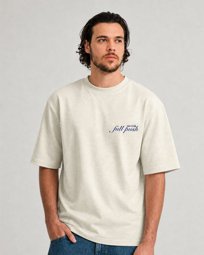 Camiseta Oversized Max Verstappen No Risk Full Push 1 - Off White