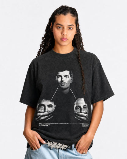 Camiseta Oversized Max Verstappen Report - Retratação
