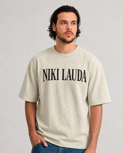 Camiseta Oversized Niki Lauda Offwhite Card