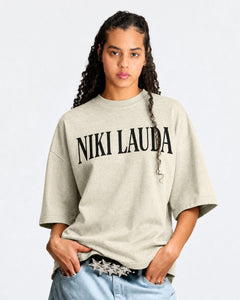 Camiseta Oversized Niki Lauda Offwhite Card