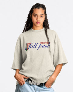 Camiseta Oversized No Risk Full Push Verstappen Off White