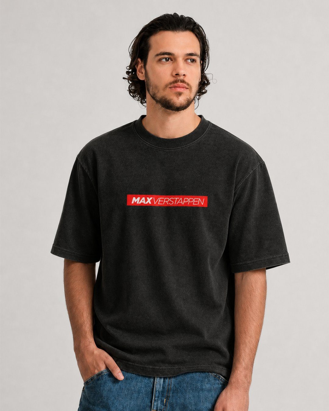 Camiseta Oversized Verstappen Leon Coleção Censored - Preta