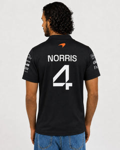 Camiseta Polo Mclaren Lando Norris Preto 2025