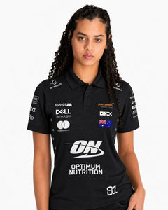 Camiseta Polo Mclaren Oscar Piastri Preto 2025