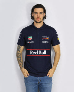 Camiseta Polo Red Bull Equipe Azul Marinho 2025