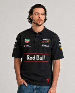 Camiseta Polo Red Bull Max Verstappen Preto 2025