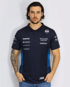 Camiseta Polo Williams Alex Albon Azul Marinho 2025