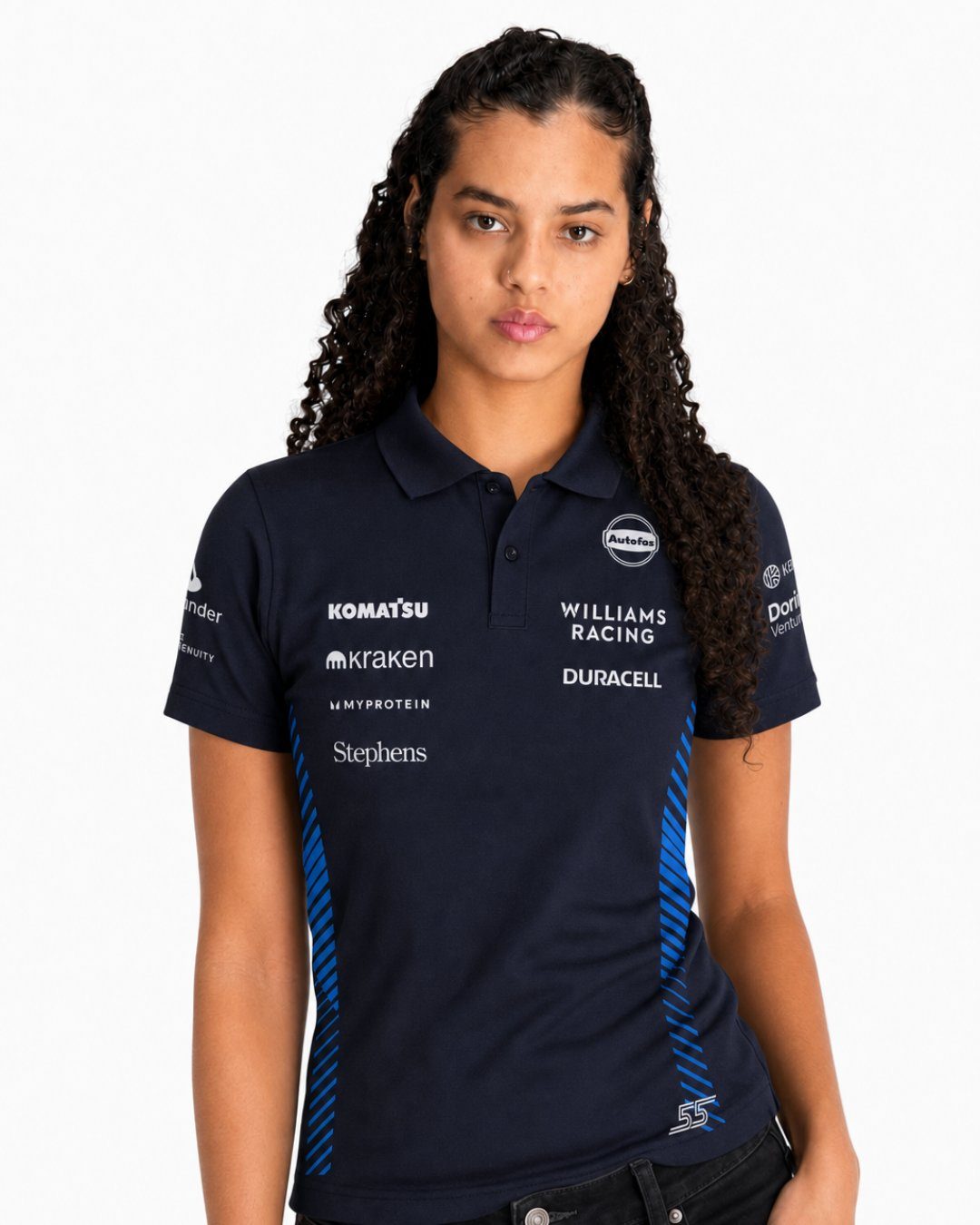 Camiseta Polo Williams Carlos Sainz Azul Marinho 2025