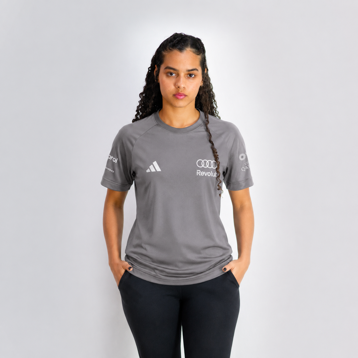 Camiseta Dryfit Audi Bortoleto 2026 Cinza