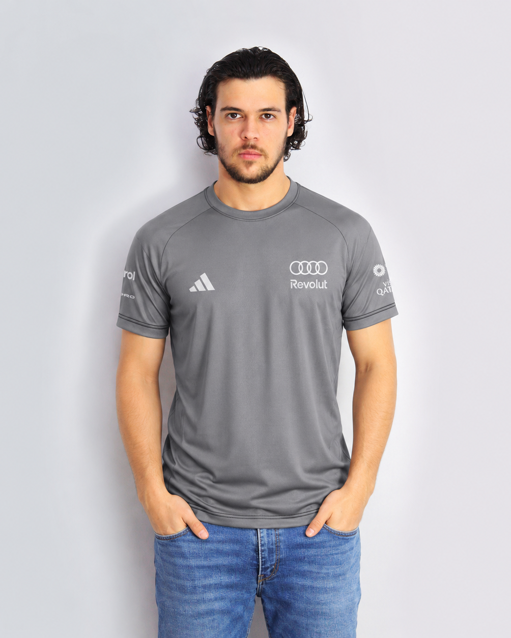 Camiseta Dryfit Audi Bortoleto 2026 Cinza