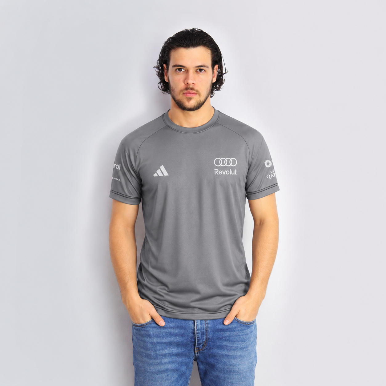 Camiseta Dryfit Audi Bortoleto 2026 Cinza