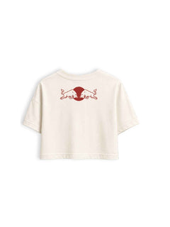 Cropped F1 Red Bull Turquia 2021 off white — costas com os dois touros sobre o círculo vermelho