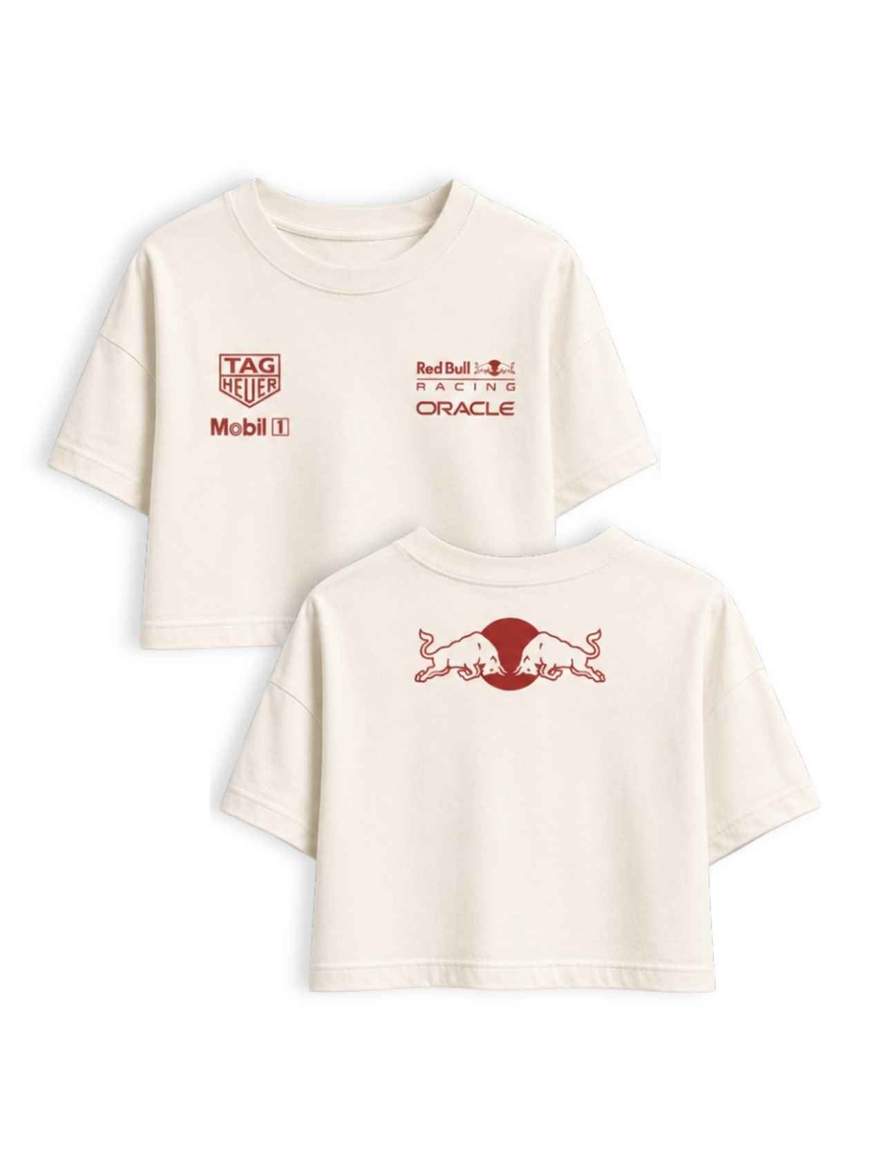 Cropped F1 Red Bull Turquia 2021 off white — frente e costas