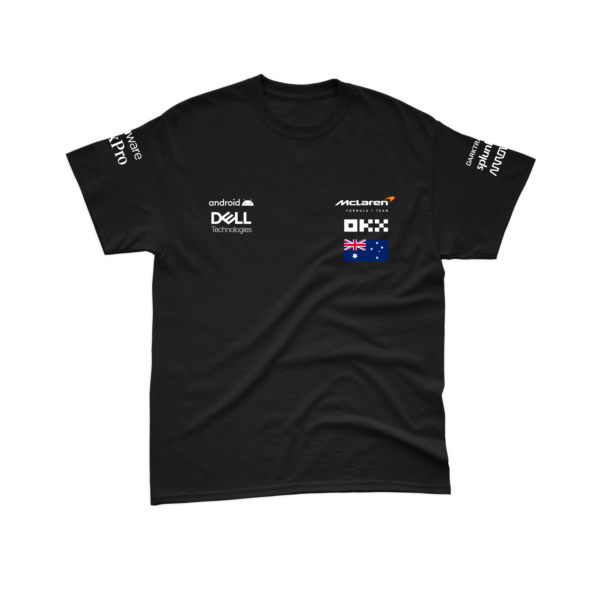 Camiseta Algodão Oscar Piastri Mclaren 2024 Preta