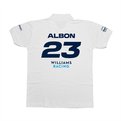 Camisa Polo Alex Albon Williams 2024 Branca