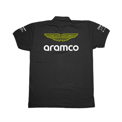 Camisa Polo Aston Martin 2024 Preta