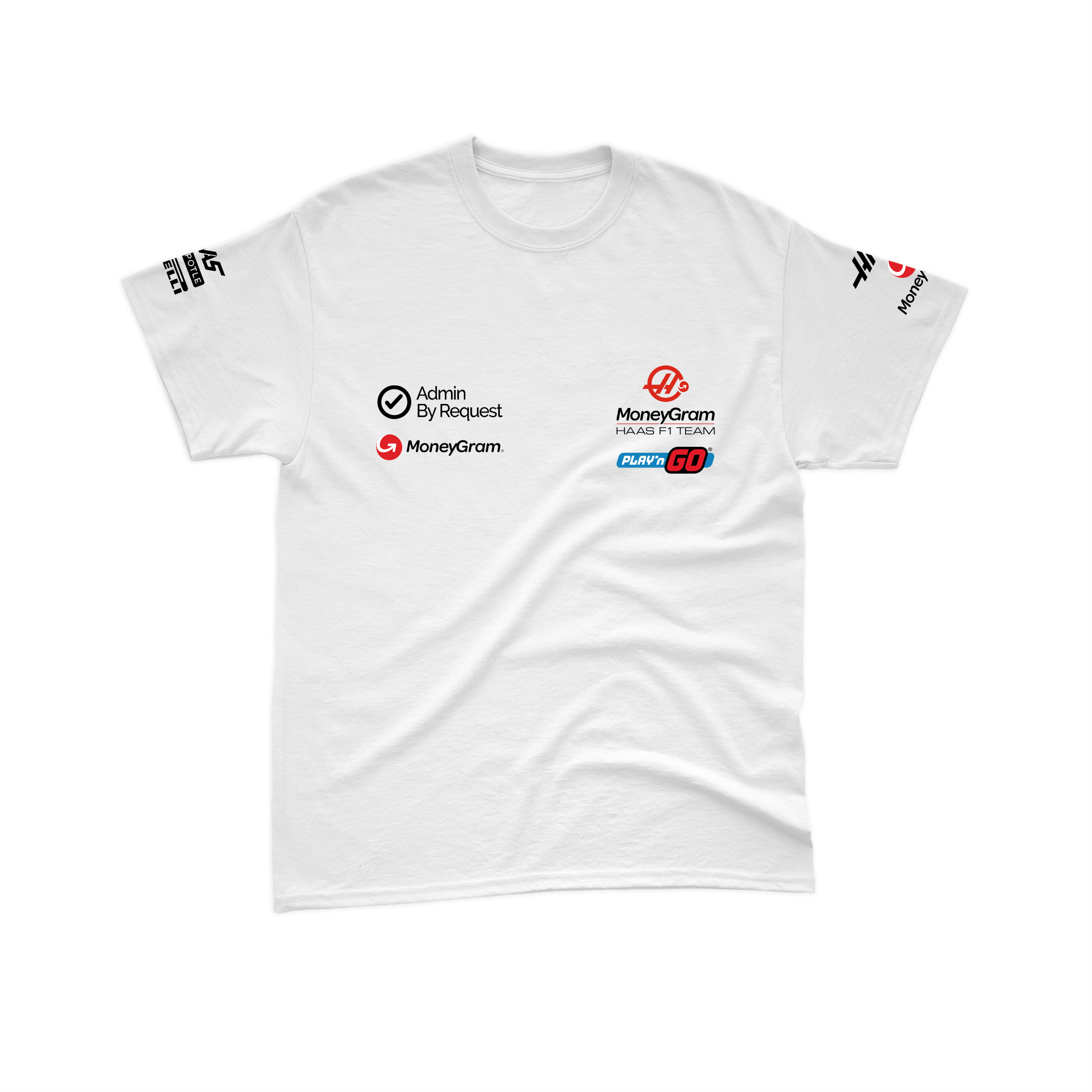 Camiseta Algodão Haas F1 2024 Branca