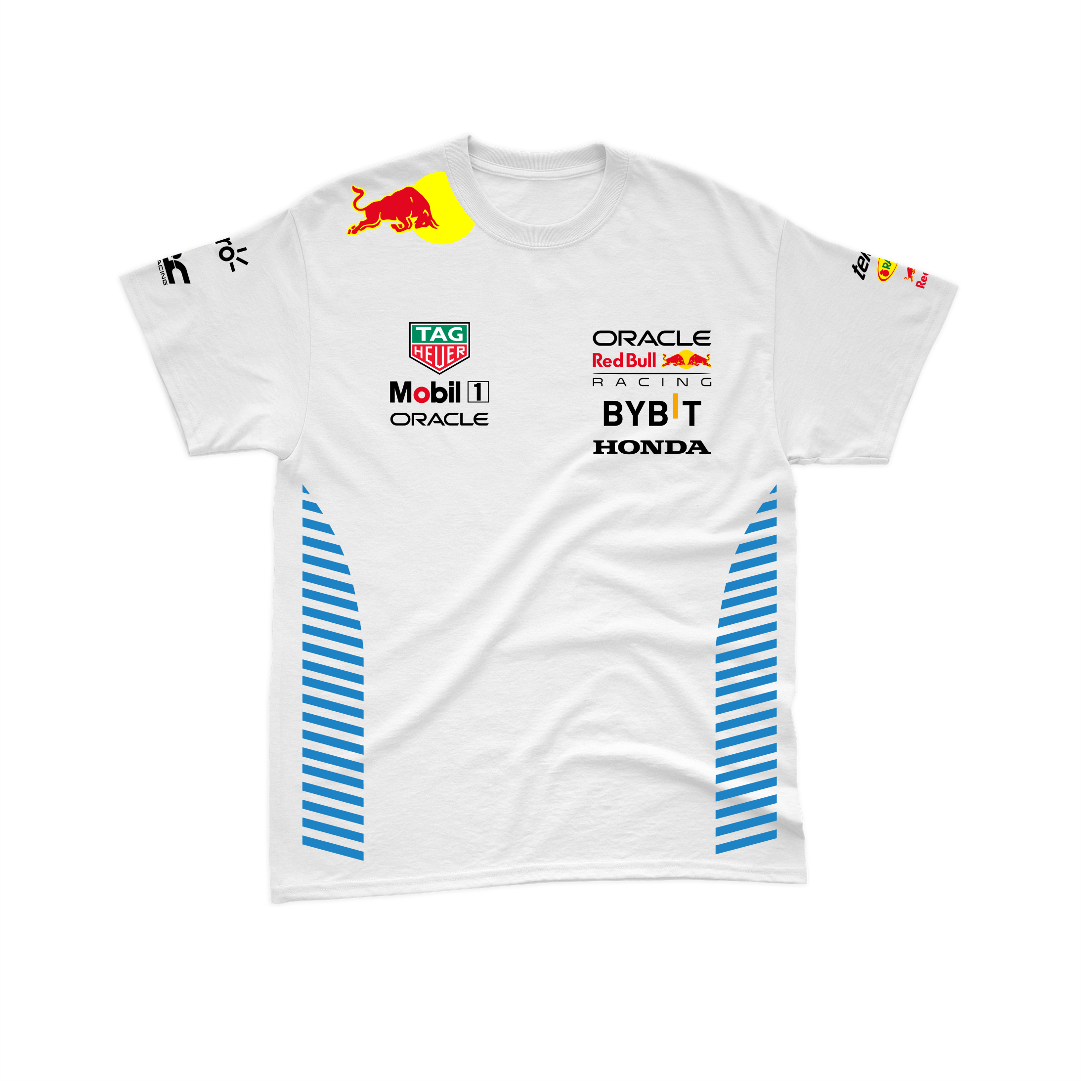 Camiseta Algodão Red Bull Racing 2024 Branca