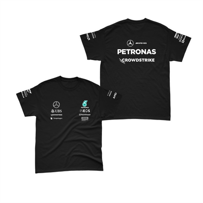 Camiseta Algodão Mercedes 2024 Preta