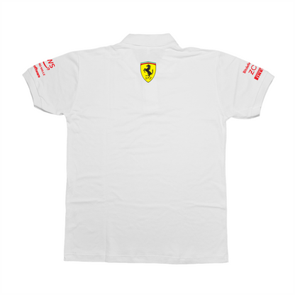 Camisa Polo Ferrari 2024 Branca