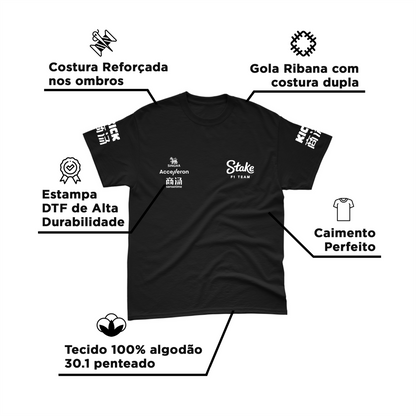 Camiseta Algodão Zhou Stake Sauber 2024 Preta