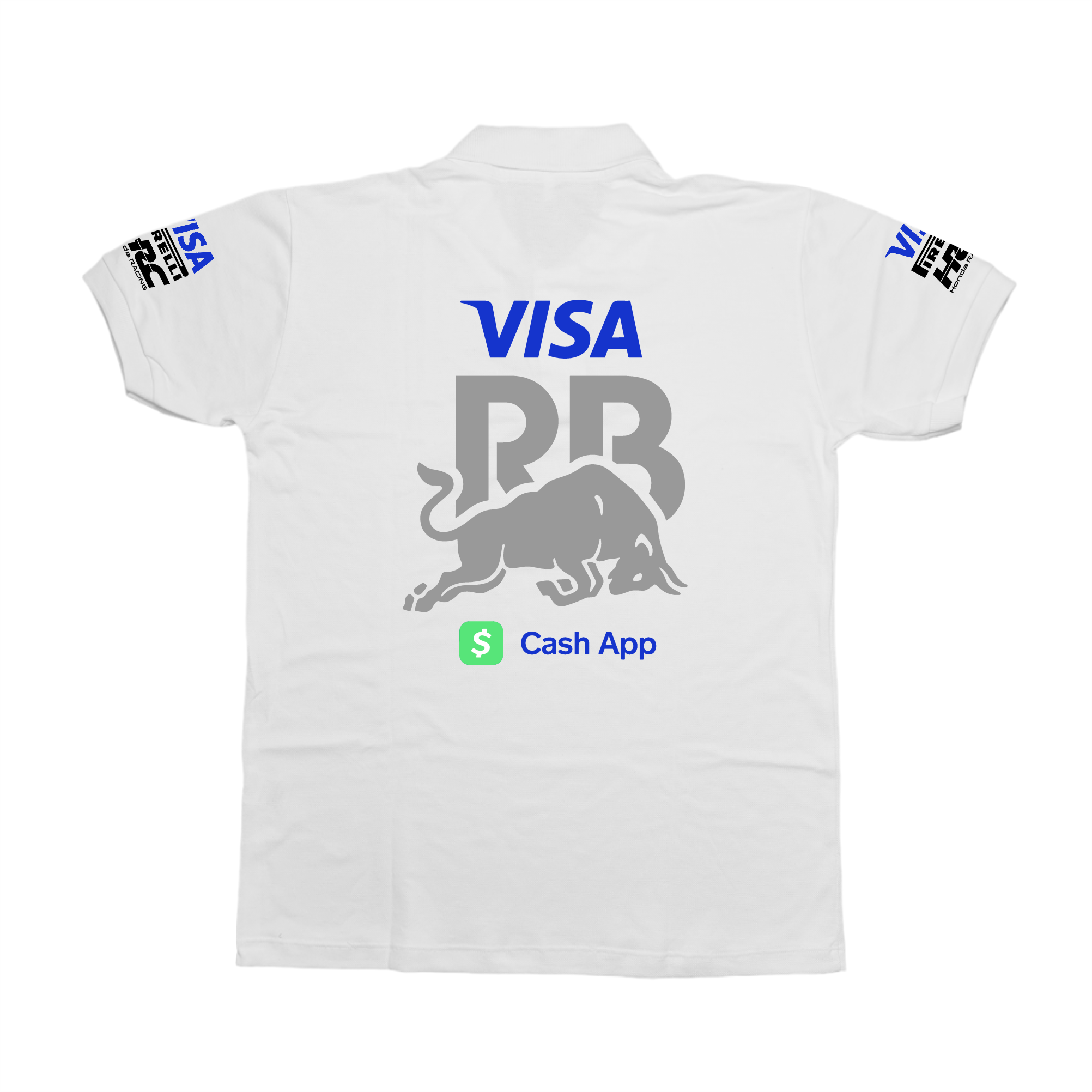 Camisa Polo Visa Racing Bulls Branca 2024
