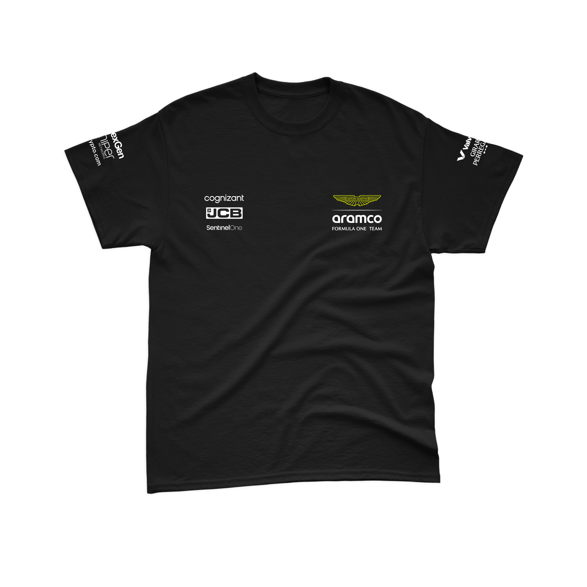 Camiseta Algodão Lance Stroll Aston Martin 2024 Preta