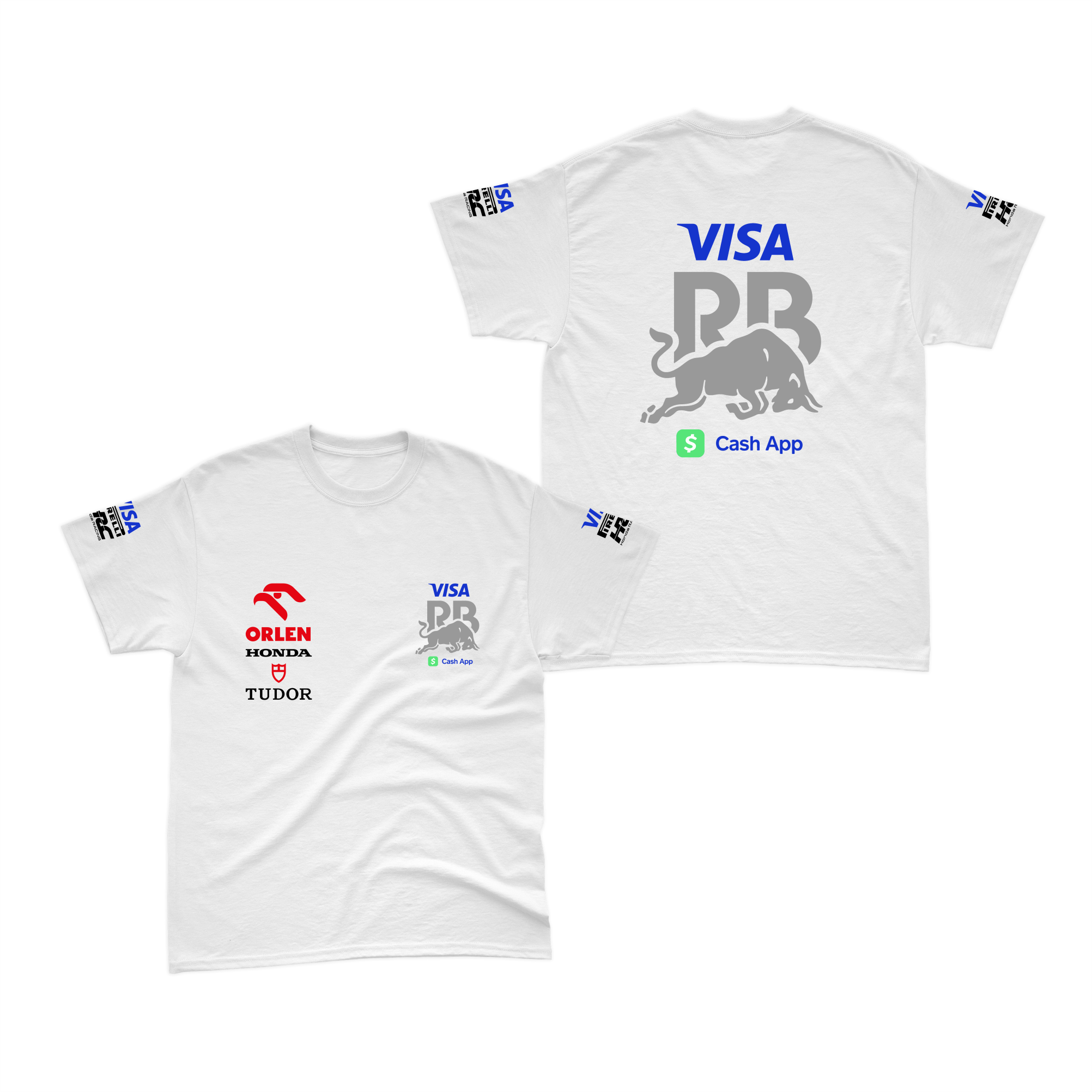 Camiseta Algodão Visa Racing Bulls Branca 2024